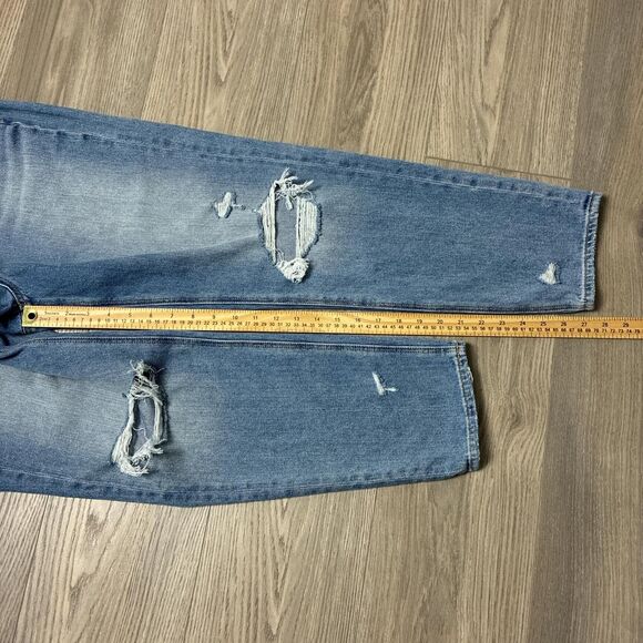 American Eagle Mom Jean Distressed Blue Size 8 - Picture 5 of 8